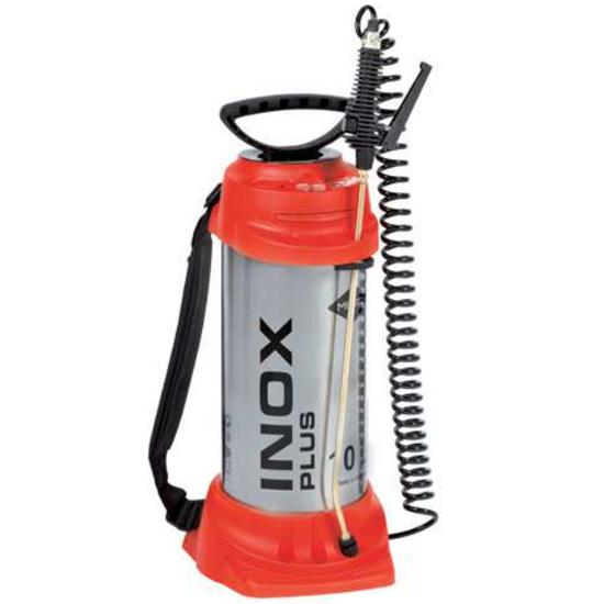 Pompa inox da 6 litri, resistente fino a 10 atmosfere, applicazioni di insetticidi e liquidi aggressivi. 