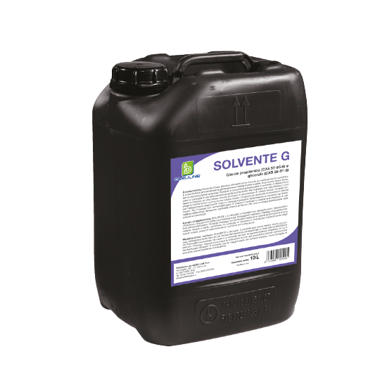 Solvente a base glicolica per la diluizione di insetticidi liquidi concentrati o disinfettanti ambientali.