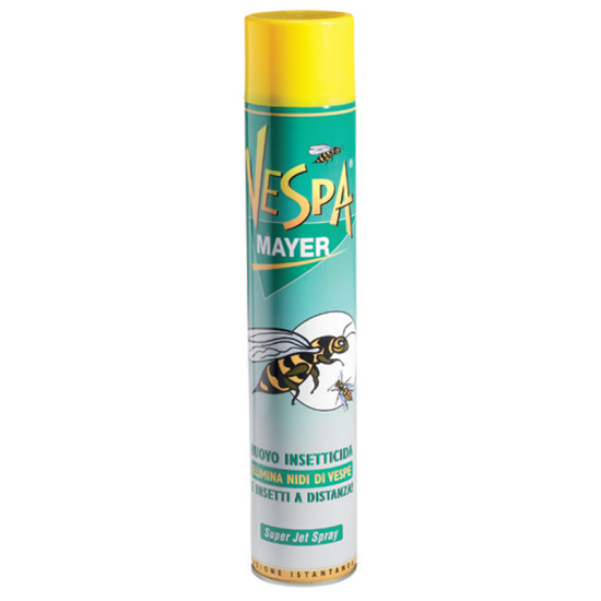 Insetticida spray con spruzzo a 4/5 m per interventi su insetti volanti e striscianti.